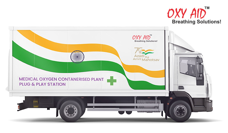 Containerised Medical Oxygen Plant With Cylinder Filling Station*